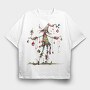 Elf Christmas Tree, Tricou Oversize Barbati (Unisex)