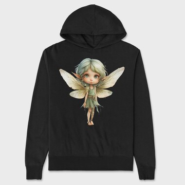 Elf Fairy Girl, Hanorac Oversize Barbati (Unisex)
