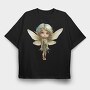 Elf Fairy Girl, Tricou Oversize Barbati (Unisex)