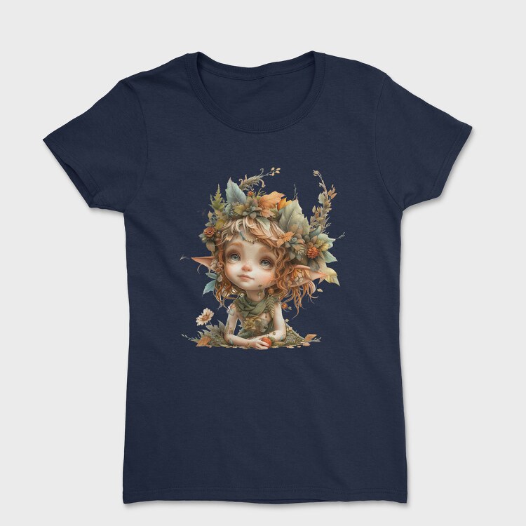 Elf Girl Flower Crown, Tricou Femei