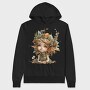 Elf Girl Flower Crown, Hanorac Oversize Barbati (Unisex)