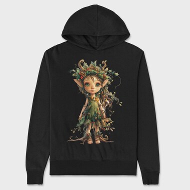 Elf Girl Holly, Hanorac Oversize Barbati (Unisex)