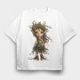 Elf Girl Holly, Tricou Oversize Barbati (Unisex)