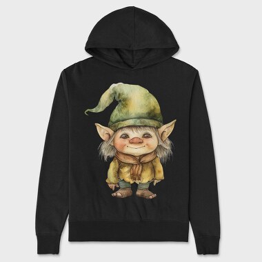 Elf Hat Gnome, Hanorac Oversize Barbati (Unisex)