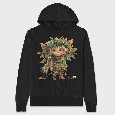 Elf Holly Crown, Hanorac Oversize Barbati (Unisex)