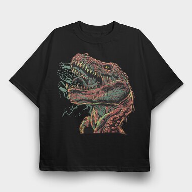 T Rex Roar 2, Tricou Oversize Barbati (Unisex)