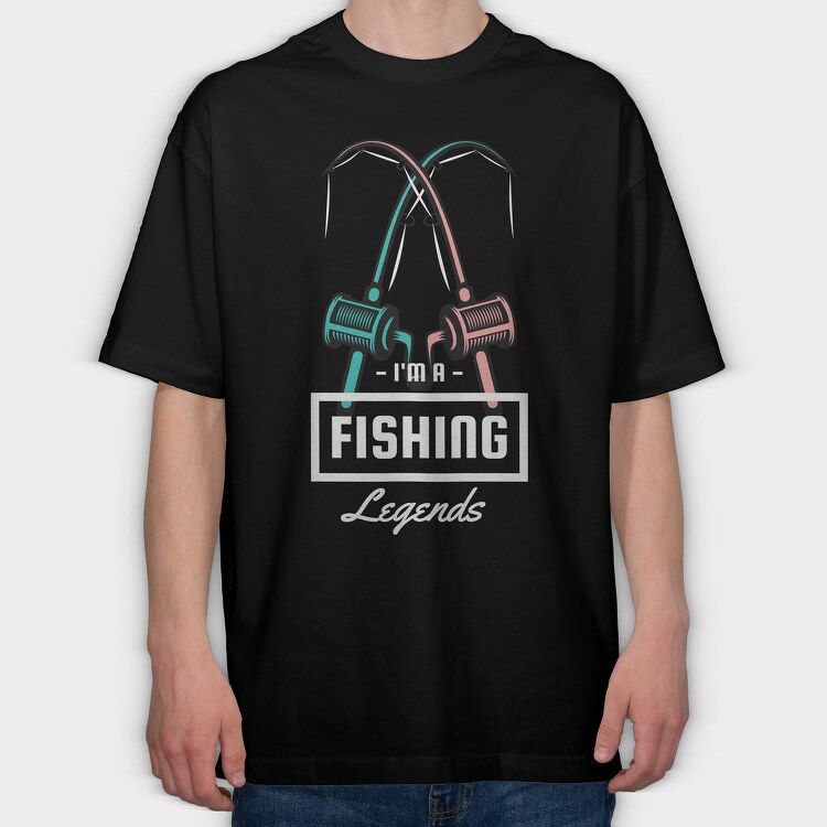Fishing Duel, Tricou Oversize Barbati (Unisex)