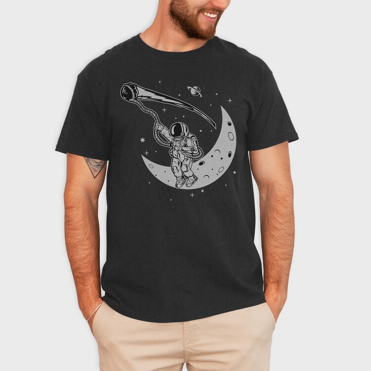 Astronaut Moon Climb, Tricou Barbati (Unisex)