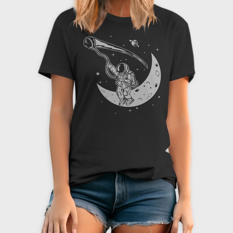 Astronaut Moon Climb, Tricou Barbati (Unisex)