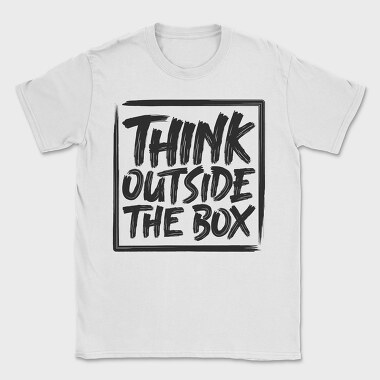Think Outside The Box, Tricou Barbati (Unisex)
