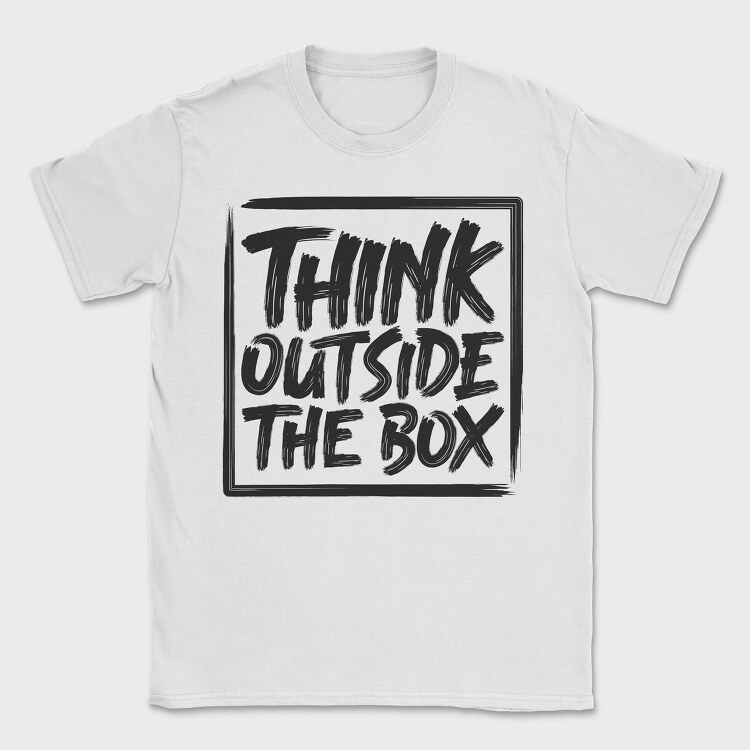 Think Outside The Box, Tricou Barbati (Unisex)