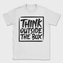 Think Outside The Box, Tricou Barbati (Unisex)