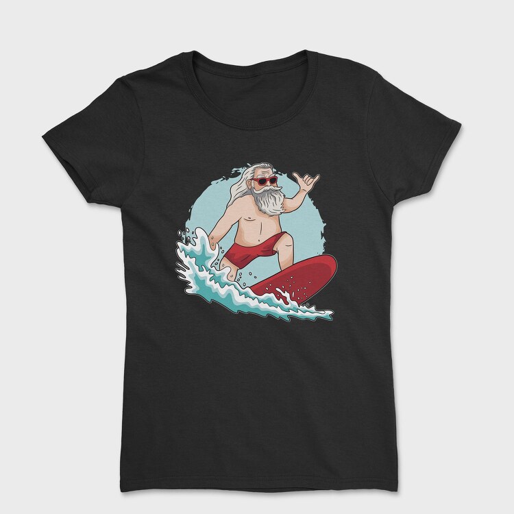 Surfing Santa, Tricou Femei