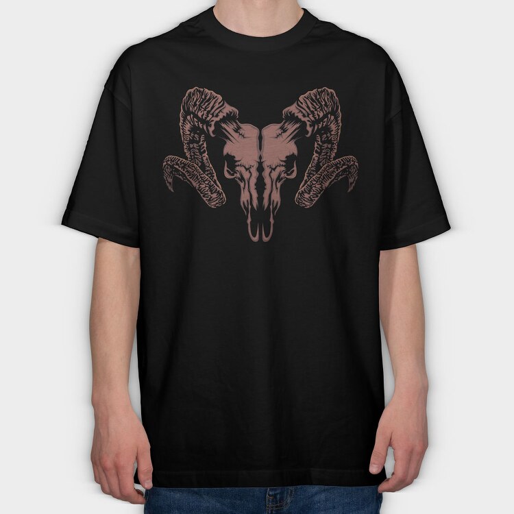 Skull Wings, Tricou Oversize Barbati (Unisex)