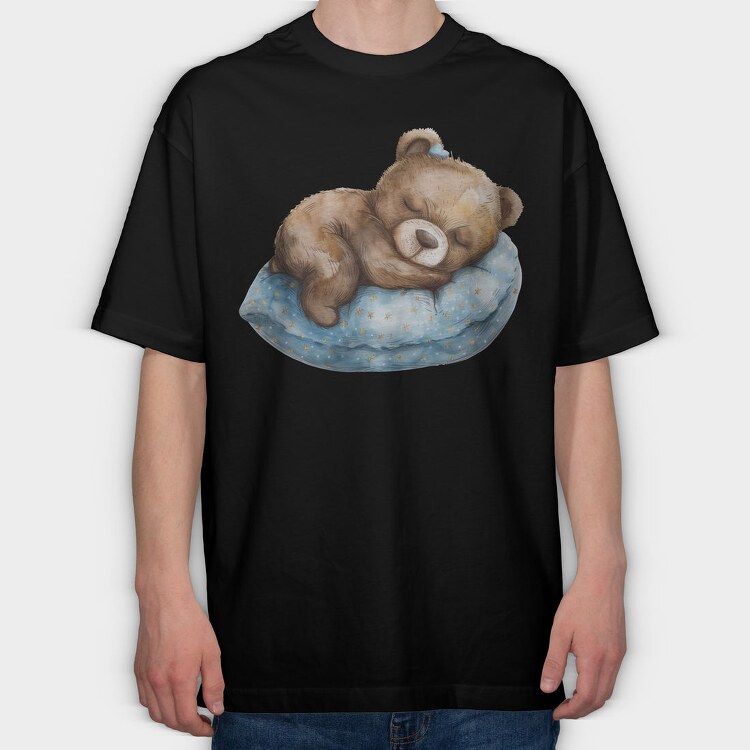 Dreamy Bear Nest, Tricou Oversize Barbati (Unisex)