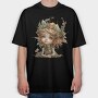 Elf Girl Flower Crown, Tricou Oversize Barbati (Unisex)