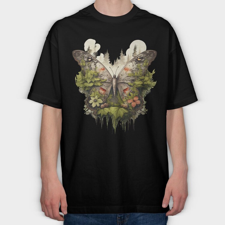 Eco Wings Nature, Tricou Oversize Barbati (Unisex)