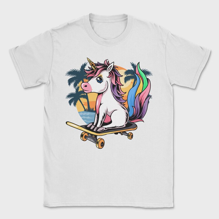 Unicorn Skate Palm, Tricou Barbati (Unisex)
