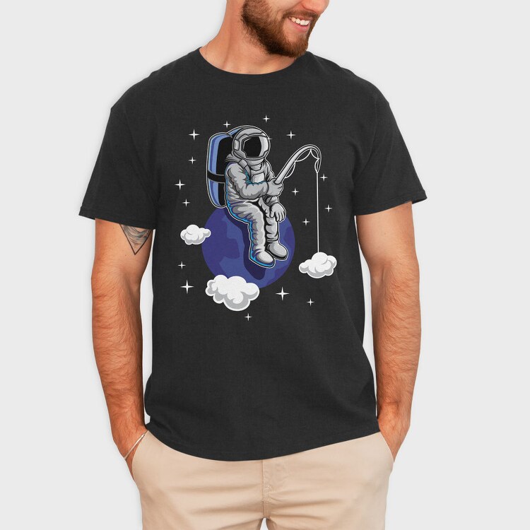 Astronaut Cloud Catcher, Tricou Barbati (Unisex)