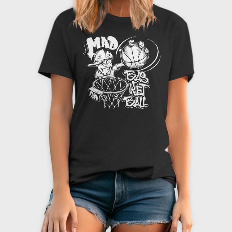 Mad Basketball Hoop, Tricou Barbati (Unisex)