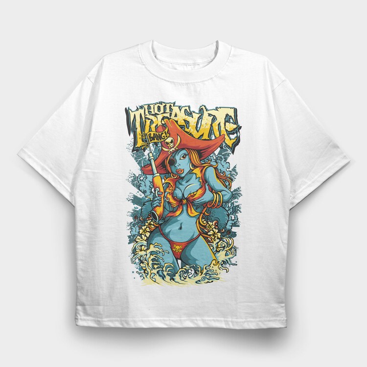 Whobitac Bang Pirate, Tricou Oversize Barbati (Unisex)