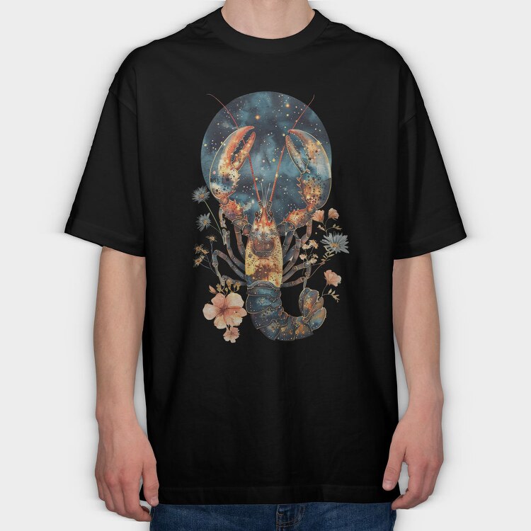 Dreamy Lobster Night, Tricou Oversize Barbati (Unisex)