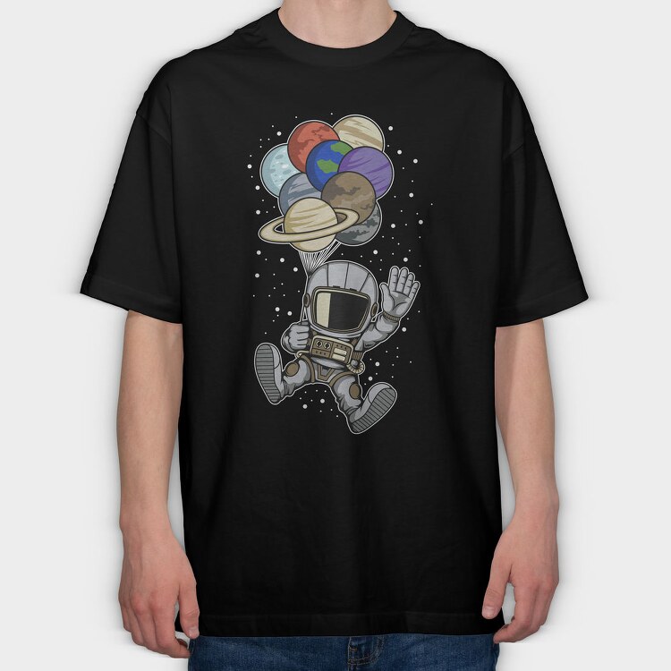 Space Explorer 1, Tricou Oversize Barbati (Unisex)