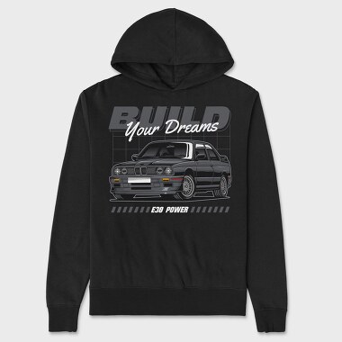 Buildyourdreams, Hanorac Oversize Barbati (Unisex)
