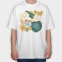 Abstract Carnation Flowers, Tricou Oversize Barbati (Unisex)