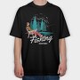 Fishing Forest Retreat, Tricou Oversize Barbati (Unisex)