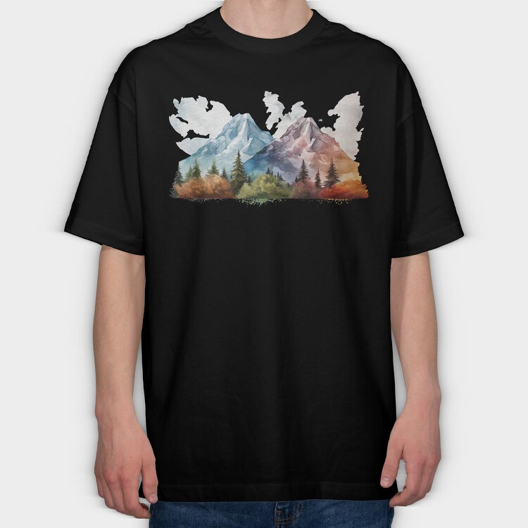 Elevated Peaks Repose, Tricou Oversize Barbati (Unisex)
