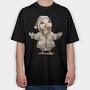 Duck Christmas Santa, Tricou Oversize Barbati (Unisex)