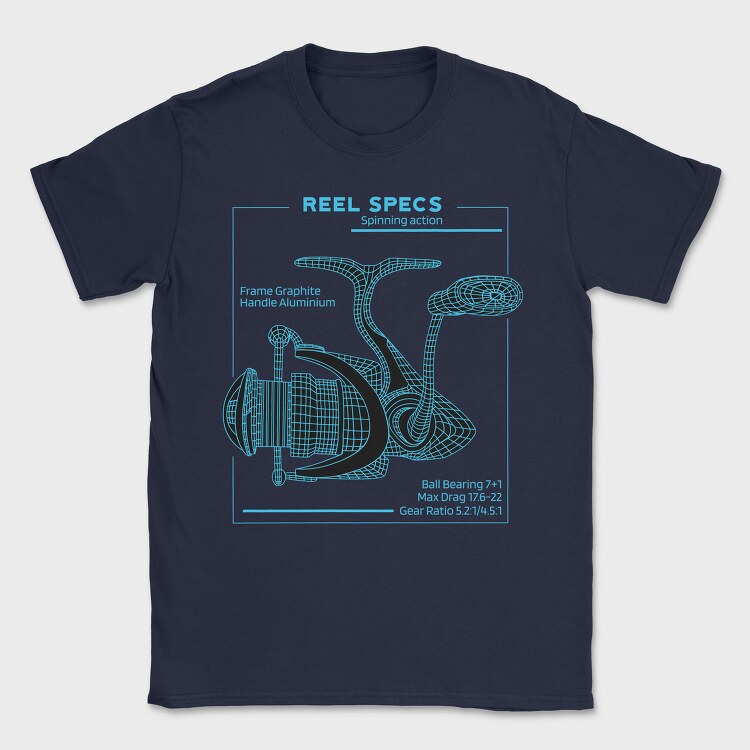 Tech Reel Diagram, Tricou Barbati (Unisex)