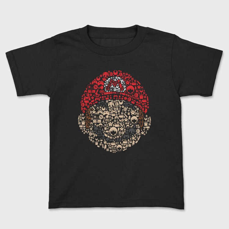 Mario Heart Icons, Tricou Copii