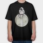 Astronaut Moon Miss You, Tricou Oversize Barbati (Unisex)