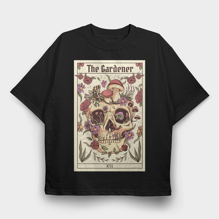 Tarot Card the Gardener, Tricou Oversize Barbati (Unisex)