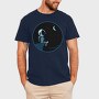 Astronaut Moon Night, Tricou Barbati (Unisex)