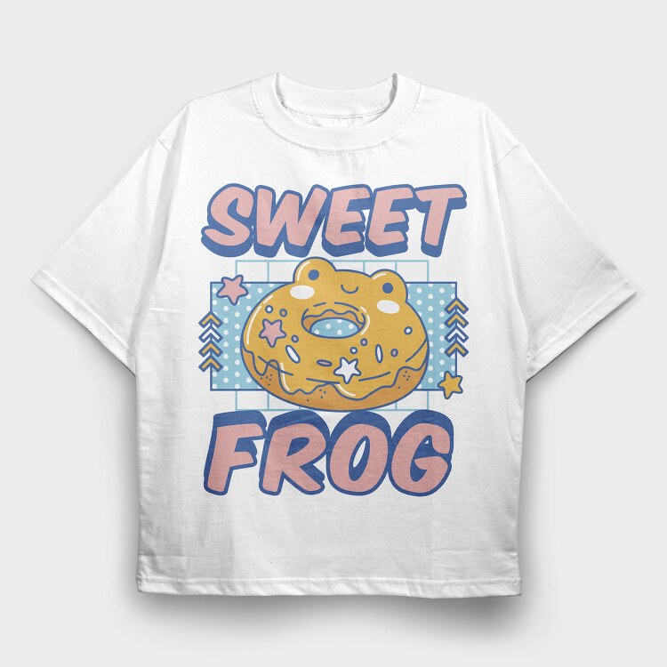 Sweet Frog, Tricou Oversize Barbati (Unisex)