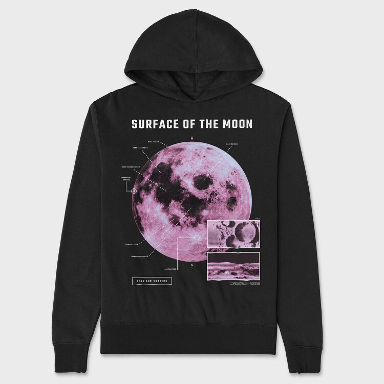 Surface of the Moon, Hanorac Oversize Barbati (Unisex)