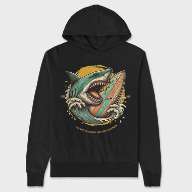 Surf With Courage, Hanorac Oversize Barbati (Unisex)