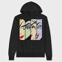 Apple Monster Eyes, Hanorac Oversize Barbati (Unisex)