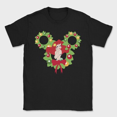Ariel Holiday Wreath, Tricou Barbati (Unisex)