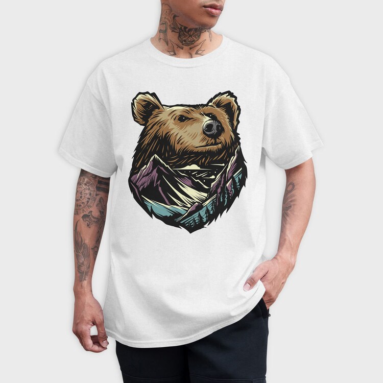 Mountain Bear, Tricou Barbati (Unisex)