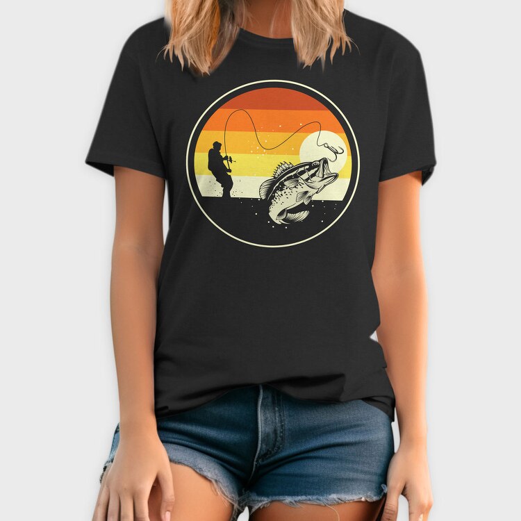 Fishing Sunset, Tricou Barbati (Unisex)