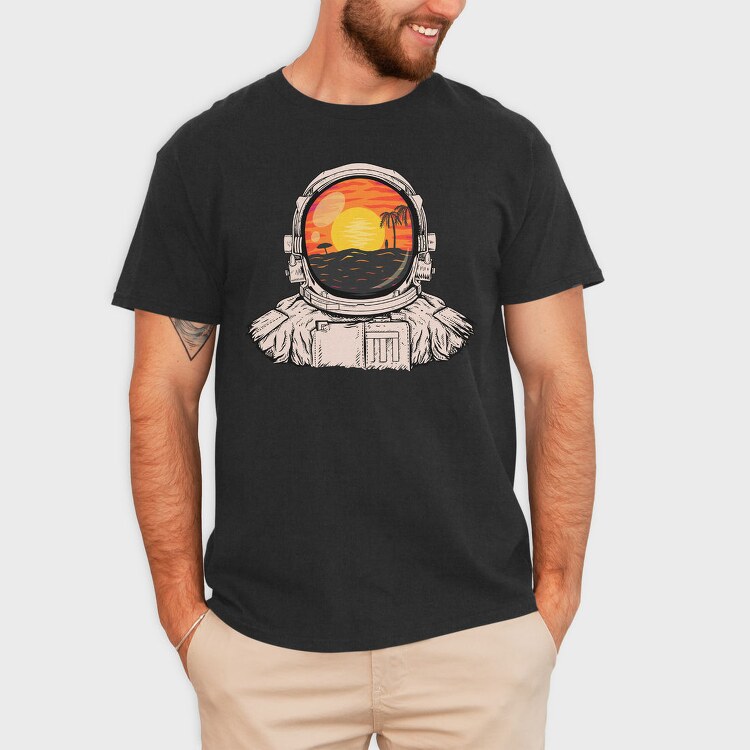 Astronaut Paradise, Tricou Barbati (Unisex)