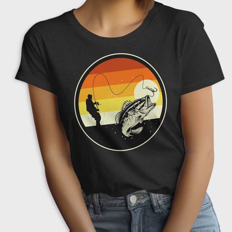 Fishing Sunset, Tricou Femei