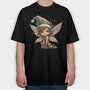 Elf Fairy Christmas, Tricou Oversize Barbati (Unisex)
