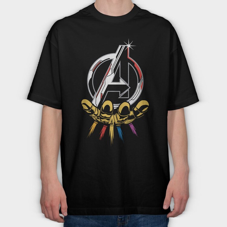 Avengers Infinity Gauntlet, Tricou Oversize Barbati (Unisex)