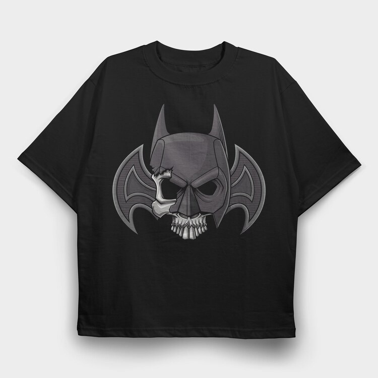 Batman Skull Emblem, Tricou Oversize Barbati (Unisex)