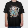 Cowboy Bubbles, Tricou Oversize Barbati (Unisex)